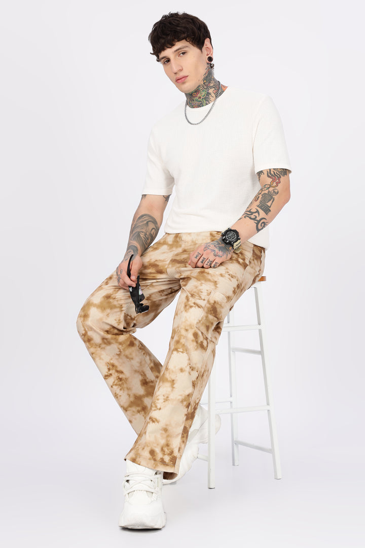 Cloudy: Printed Cargo Pants