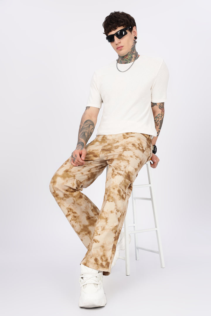 Cloudy: Printed Cargo Pants