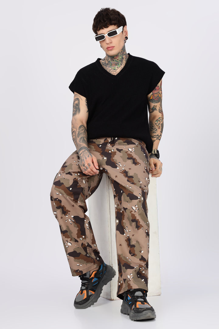 Sandy: Printed Cargo Pants