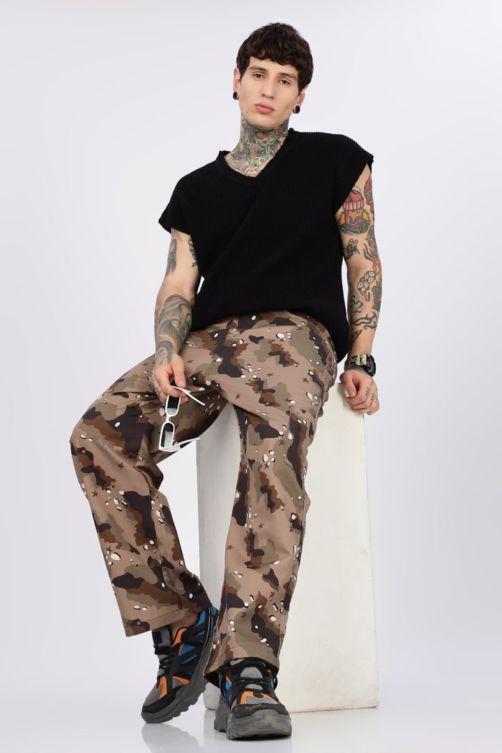 Sandy: Printed Cargo Pants