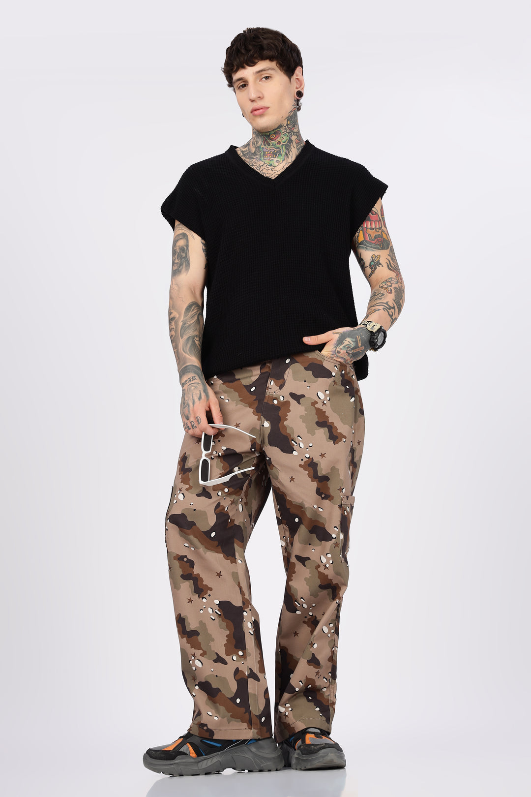 Sandy: Printed Cargo Pants