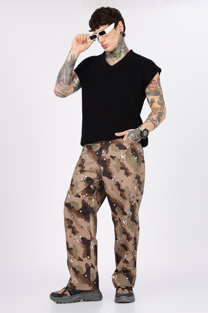 Sandy: Printed Cargo Pants