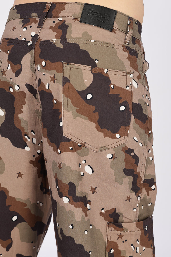 Sandy: Printed Cargo Pants