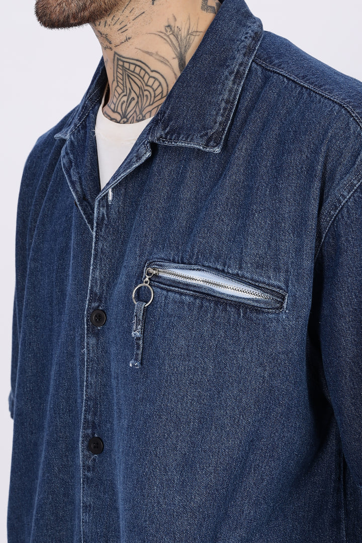 Denims: Oversized Blue Shirt