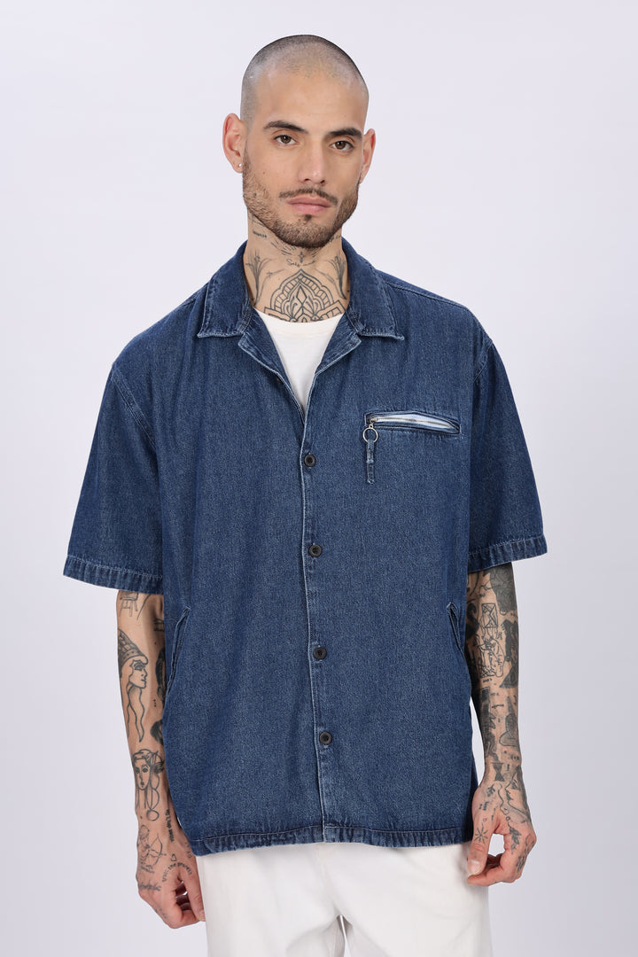 Denims: Oversized Blue Shirt