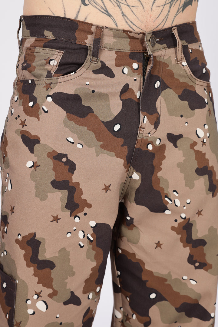 Sandy: Printed Cargo Pants