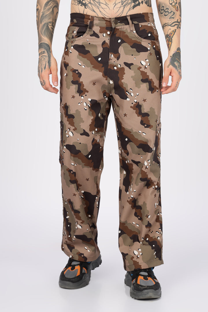 Sandy: Printed Cargo Pants