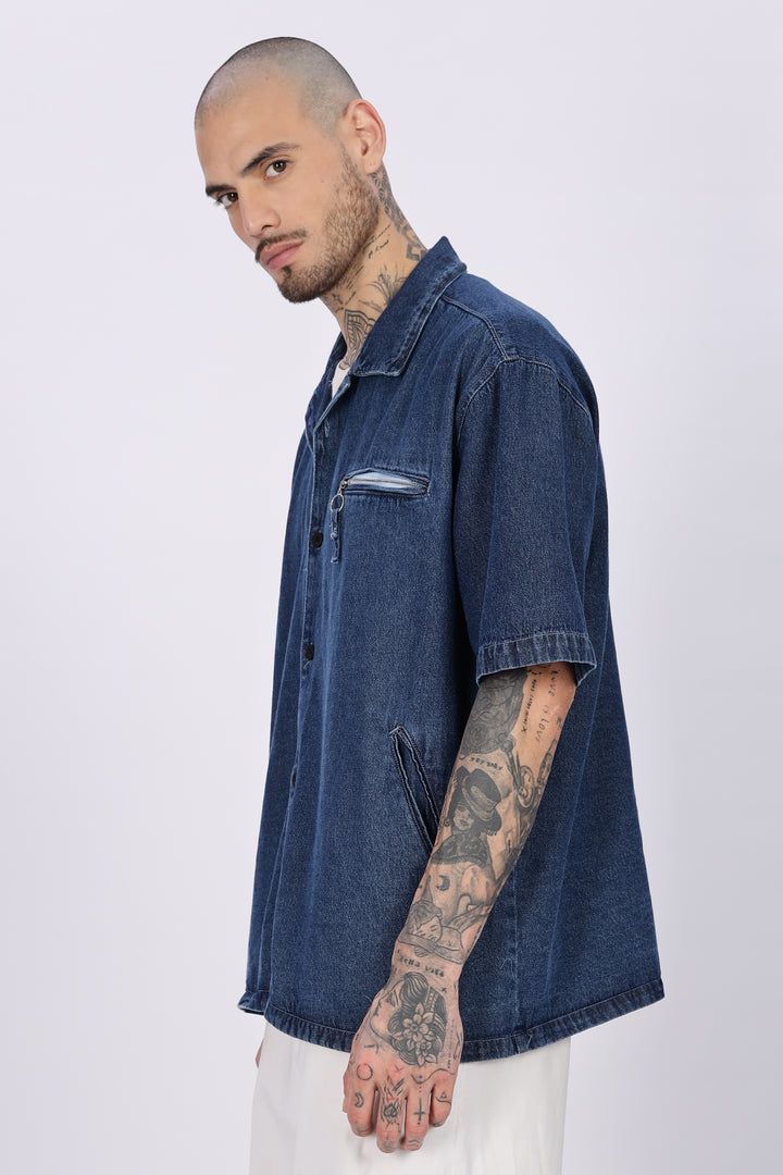 Denims: Oversized Blue Shirt