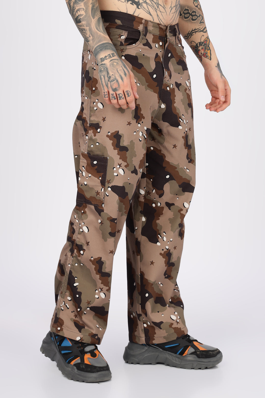Sandy: Printed Cargo Pants