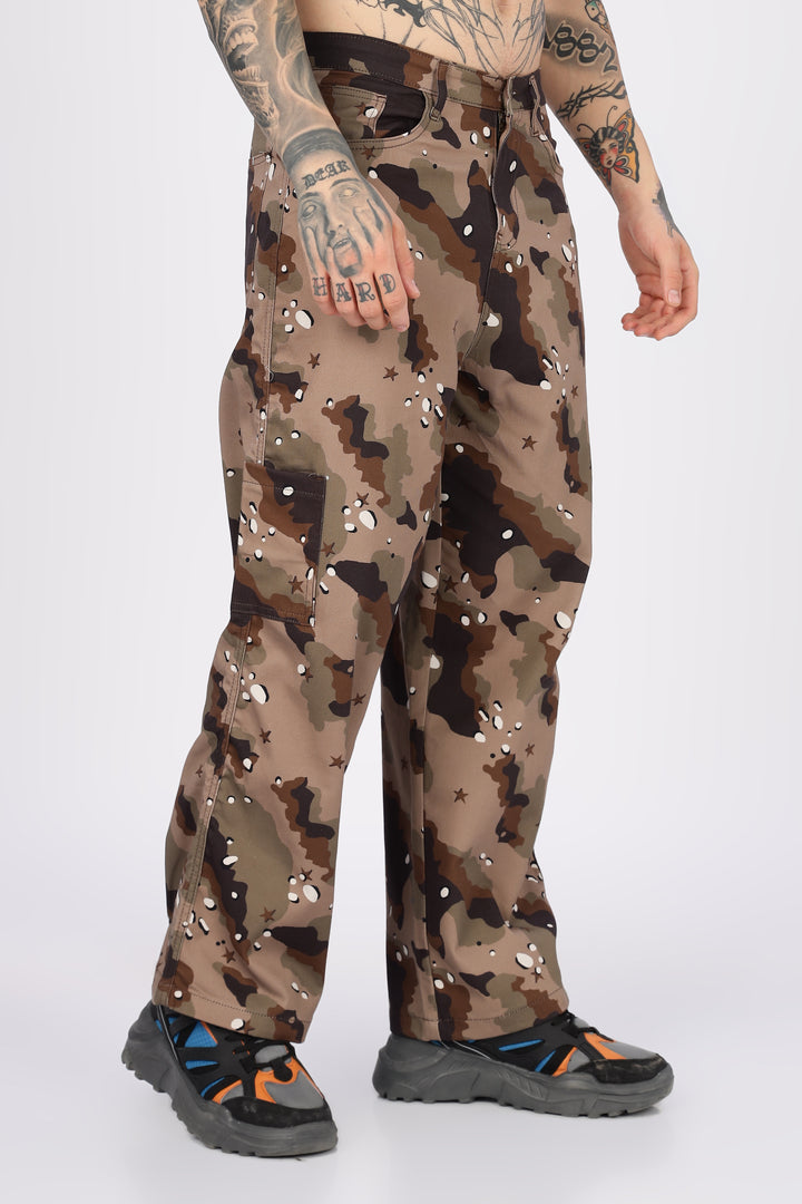 Sandy: Printed Cargo Pants