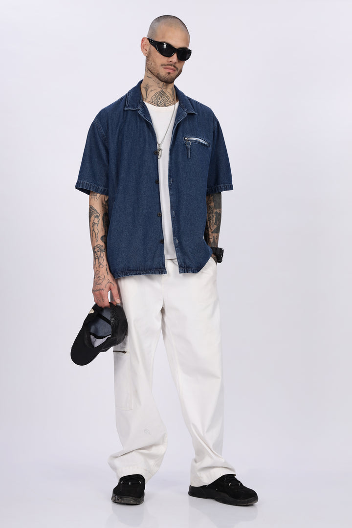 Denims: Oversized Blue Shirt
