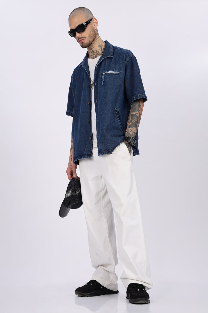 Denims: Oversized Blue Shirt