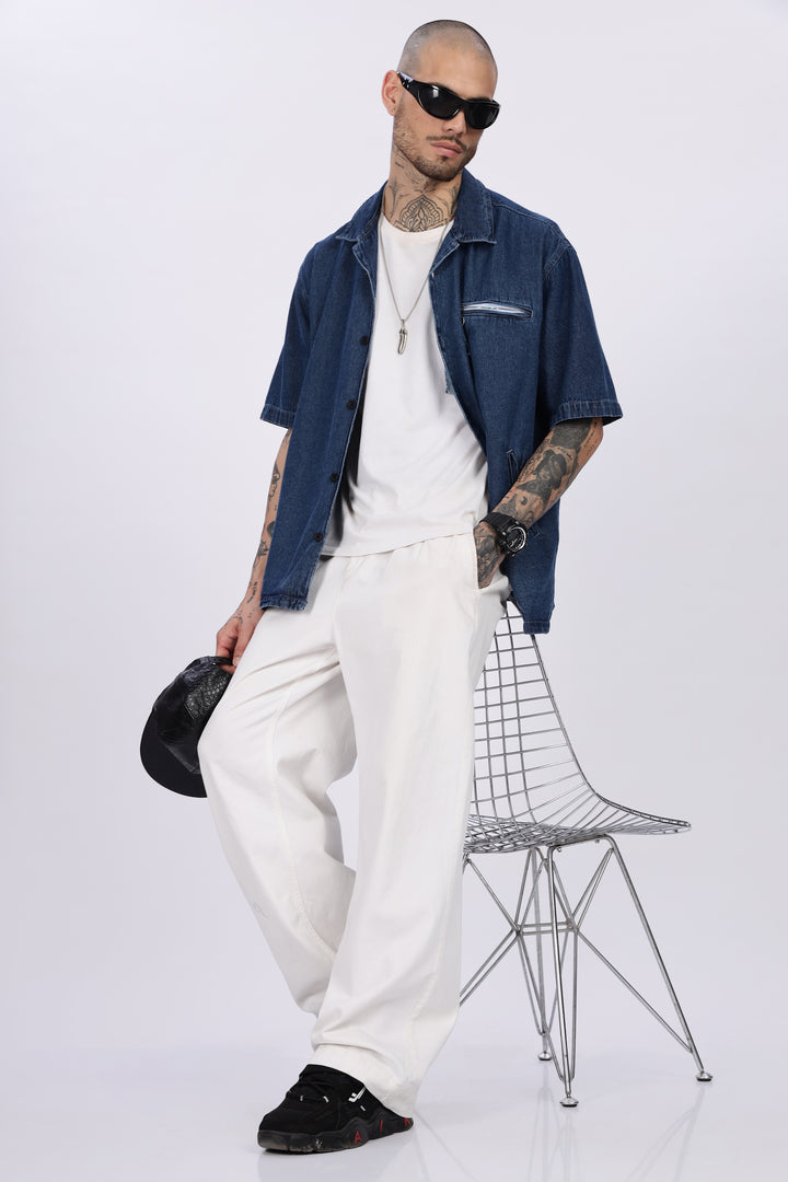 Denims: Oversized Blue Shirt