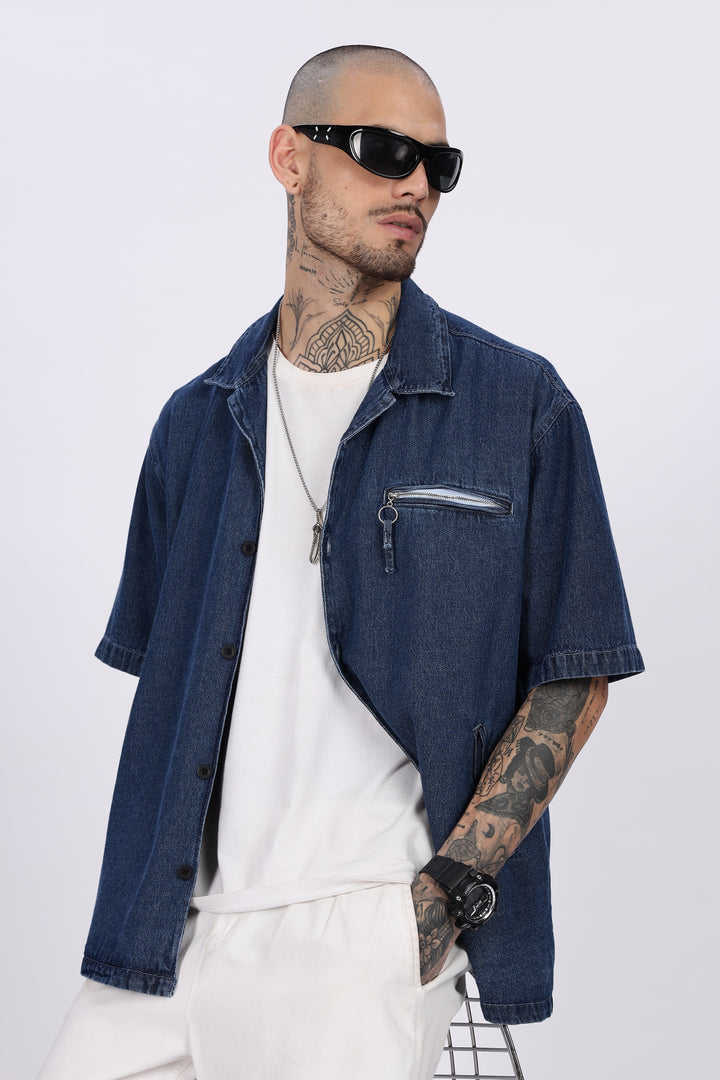 Denims: Oversized Blue Shirt