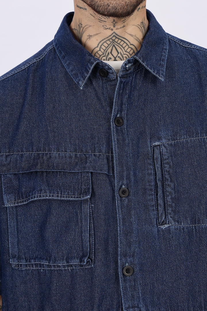 Denims: Utility Cargo Oversized Shirt