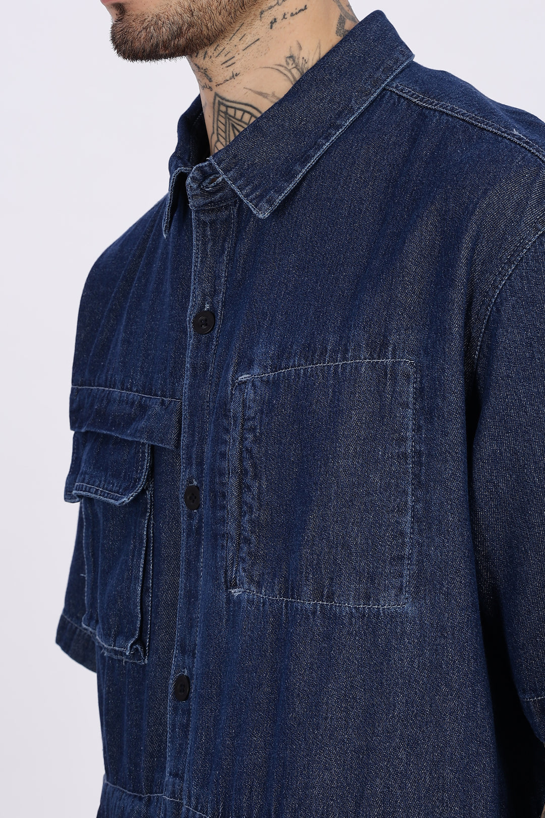 Denims: Utility Cargo Oversized Shirt