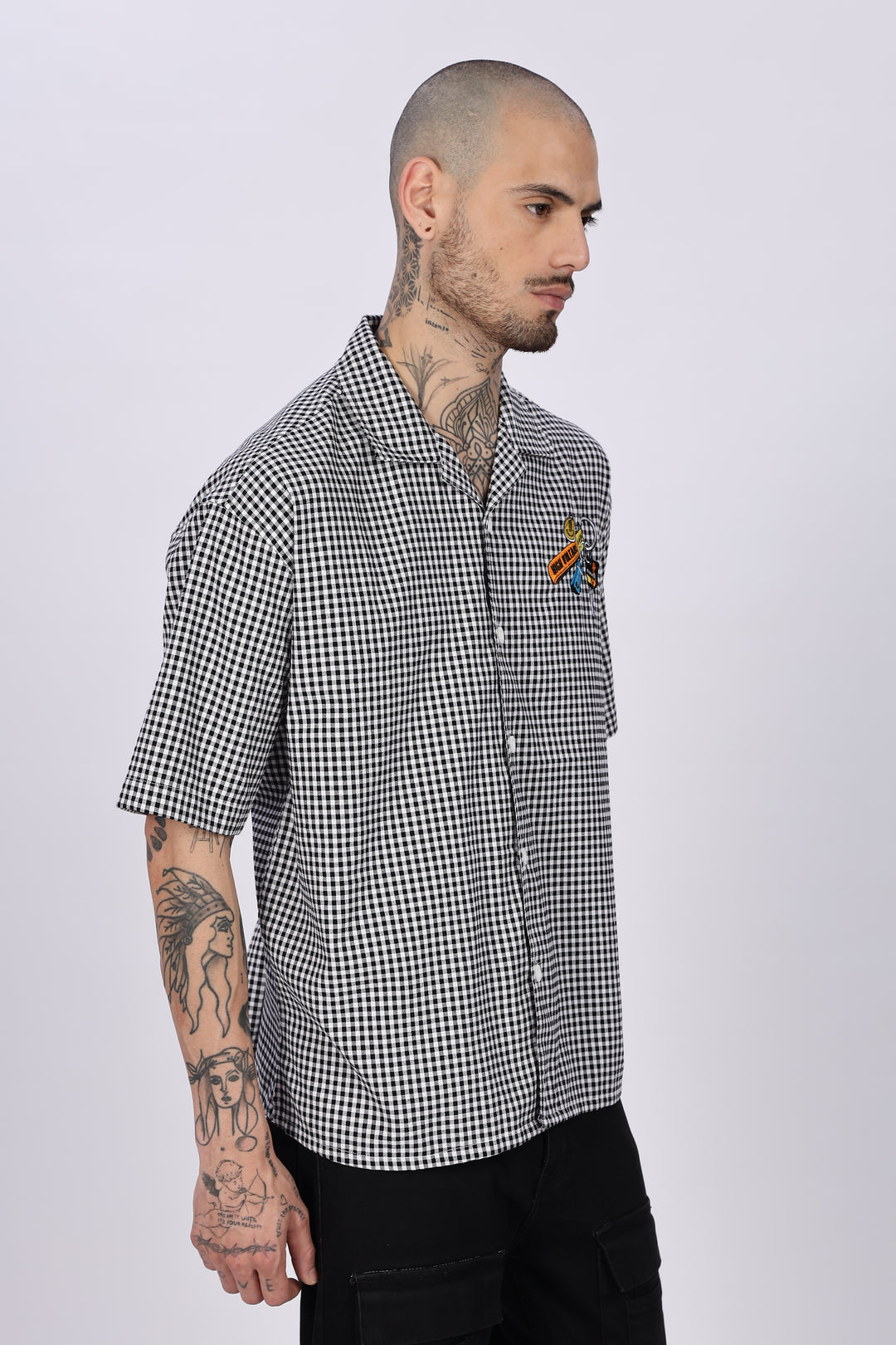 Keychain: Oversized Embroidery Checks Shirt