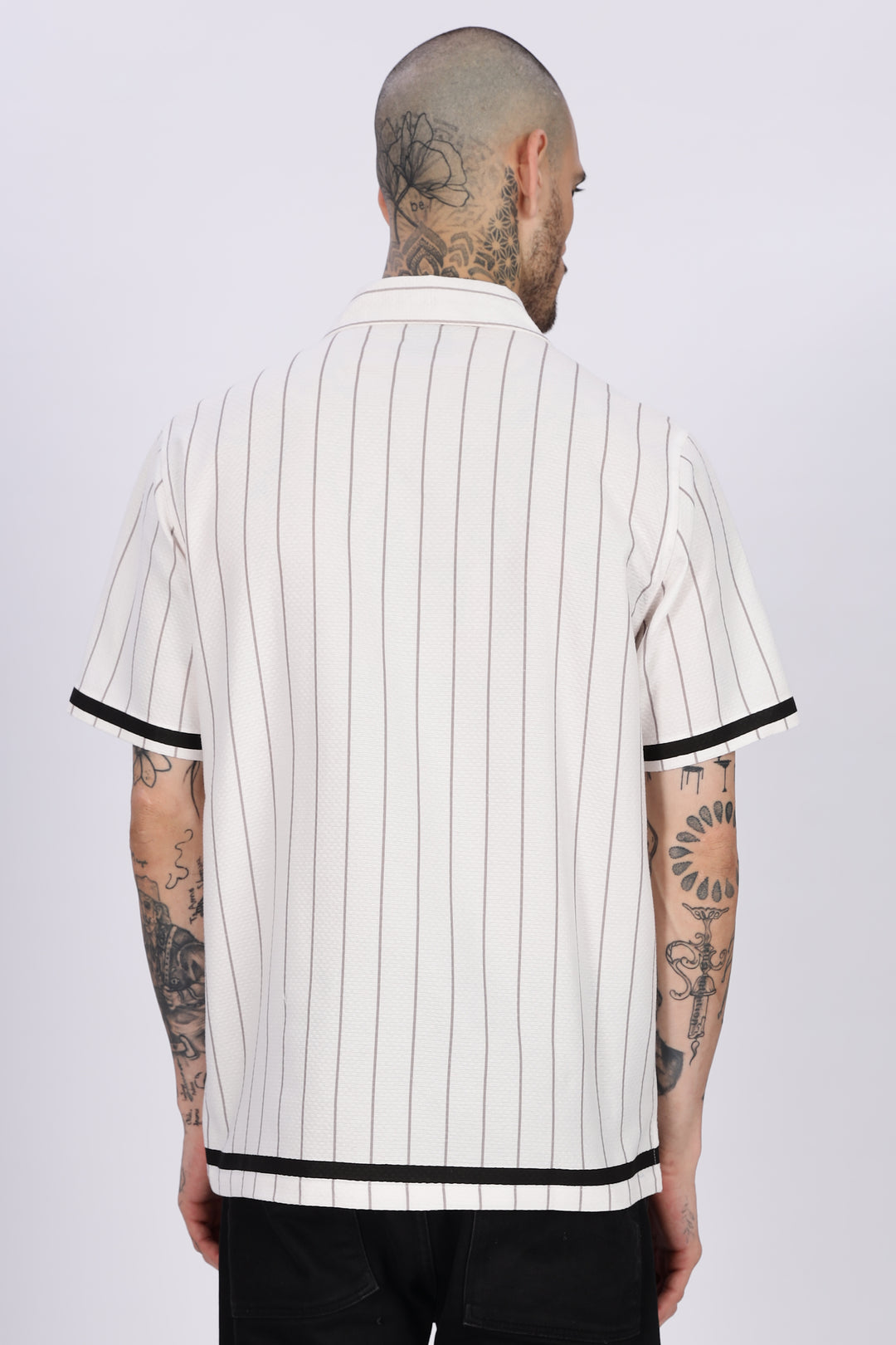 Stripes White Oversized Shirt