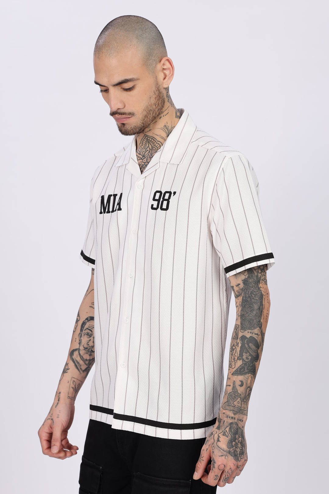 Stripes White Oversized Shirt