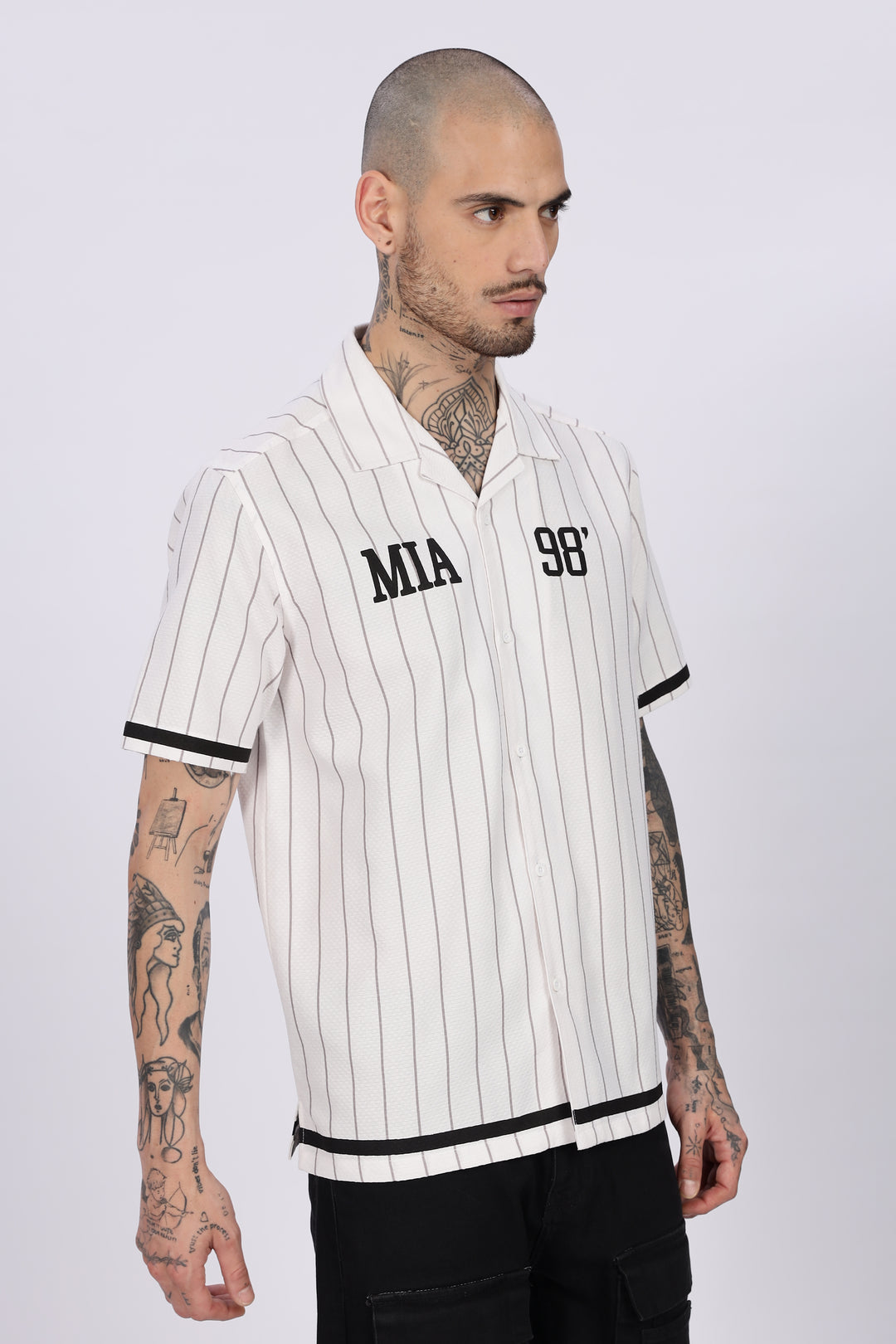 Stripes White Oversized Shirt