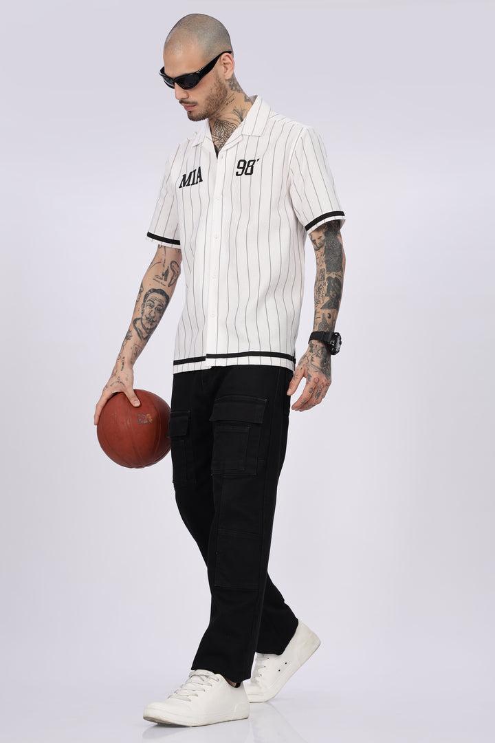 Stripes White Oversized Shirt