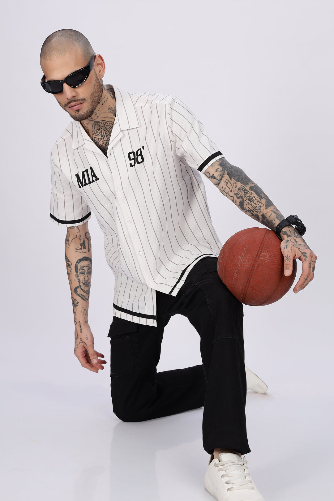 Stripes White Oversized Shirt