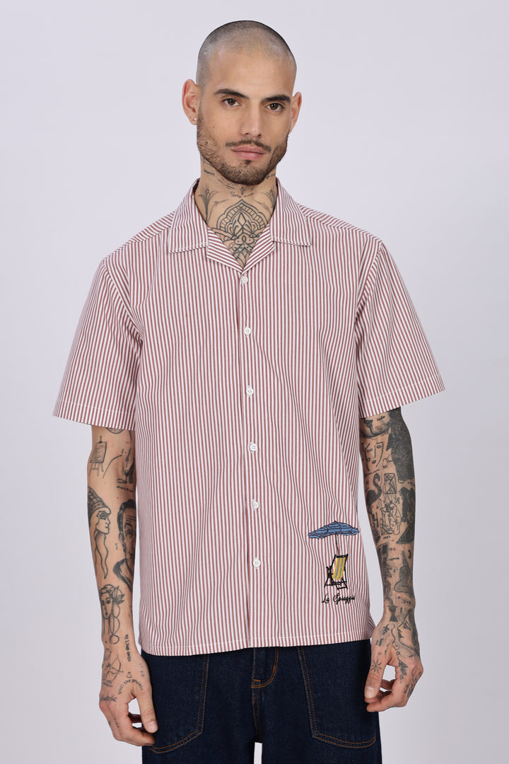 Holiday Chair : Embroidery Cuban Shirt