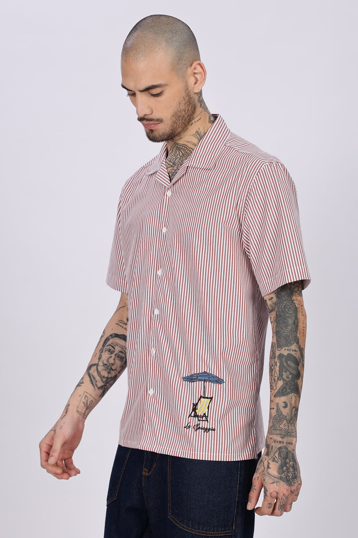 Holiday Chair : Embroidery Cuban Shirt