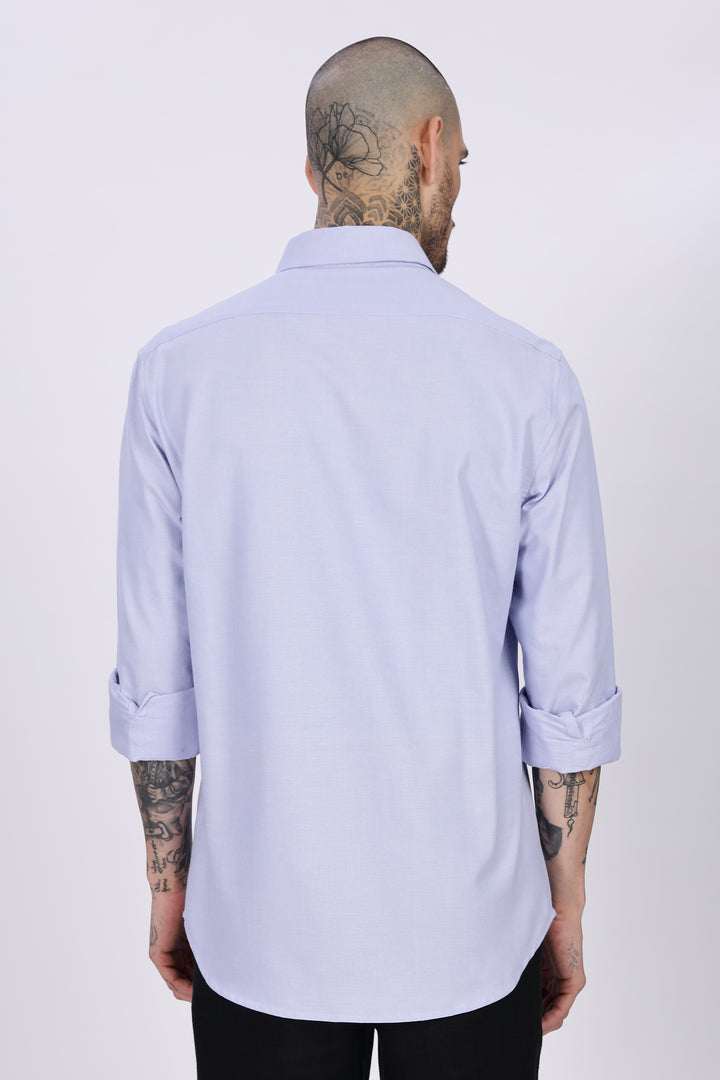 Glass: Blue Embroidery Shirt