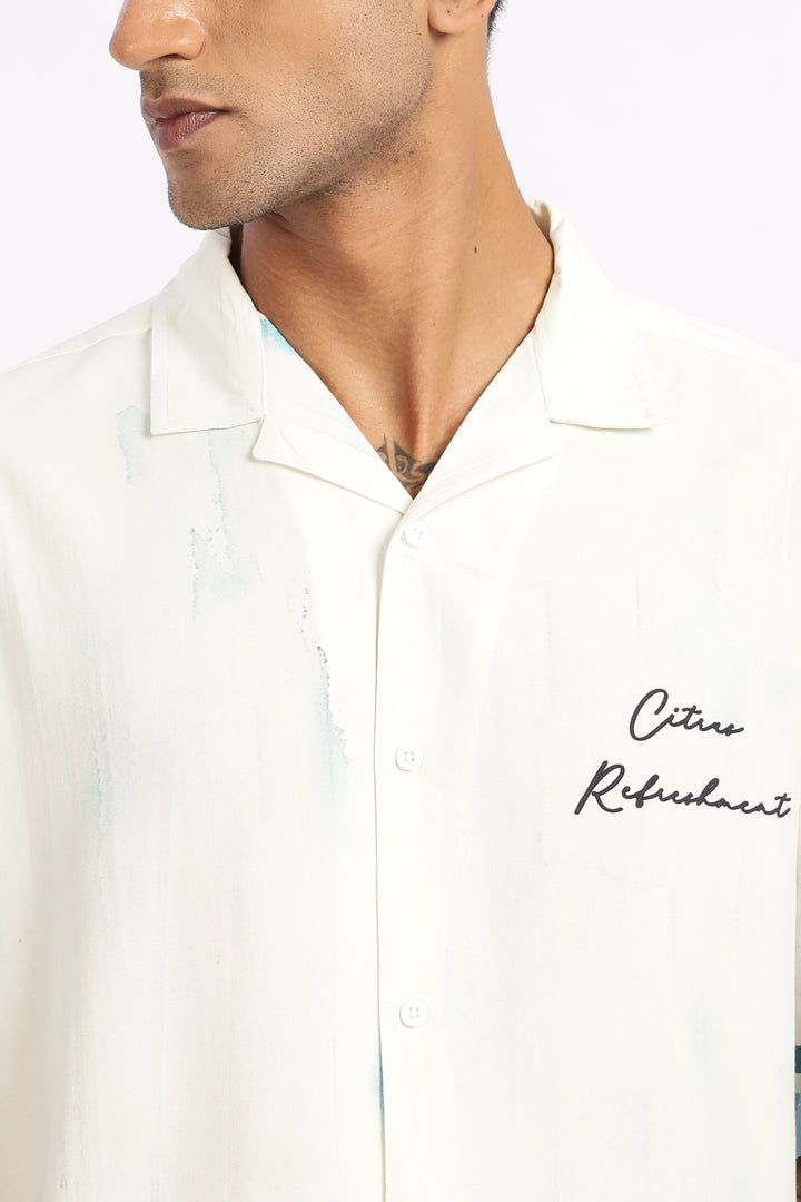 Citrus: Boxy Oversized Cuban Shirt