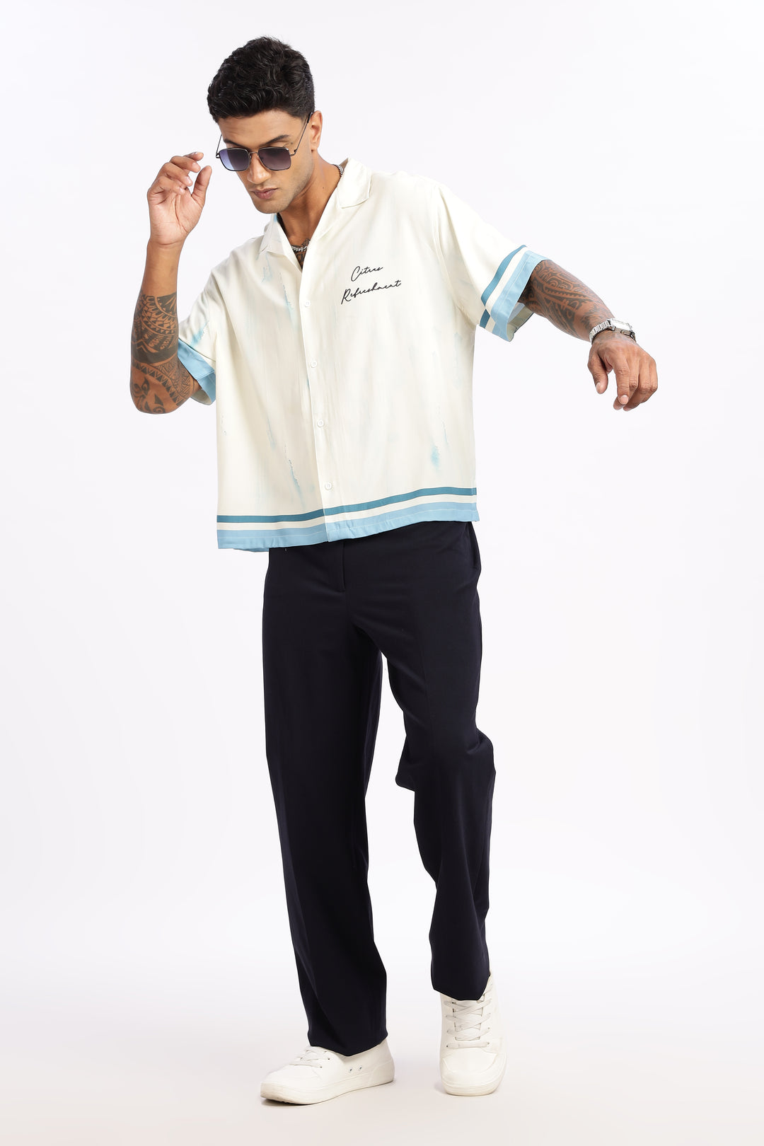 Citrus: Boxy Oversized Cuban Shirt