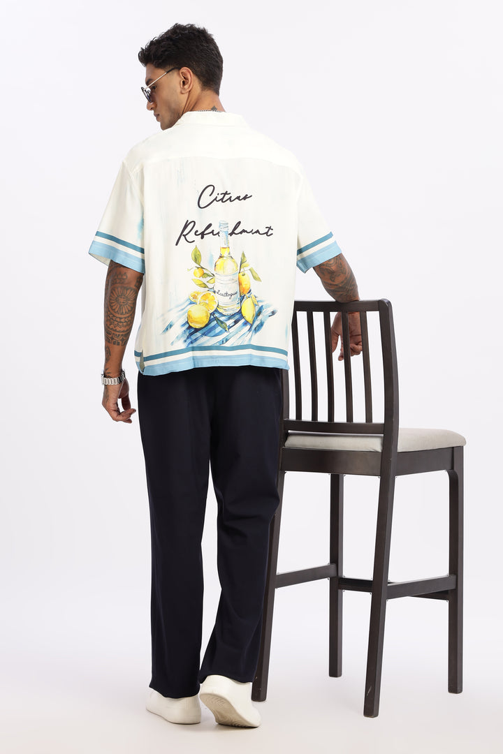 Citrus: Boxy Oversized Cuban Shirt
