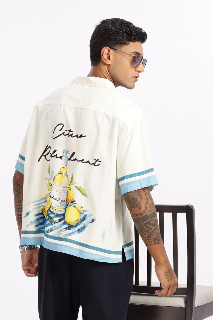 Citrus: Boxy Oversized Cuban Shirt