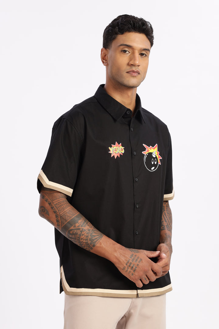 Black Boom: Oversized Cut Shirt
