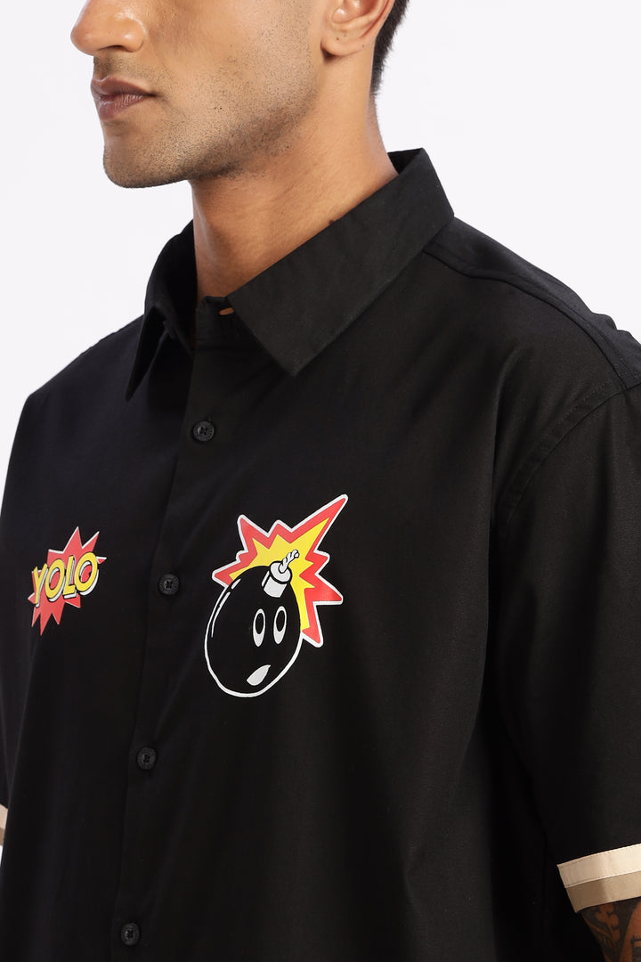 Black Boom: Oversized Cut Shirt
