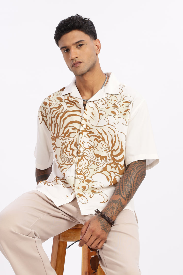 Fierce: Boxy Fit Oversized Cuban Shirt