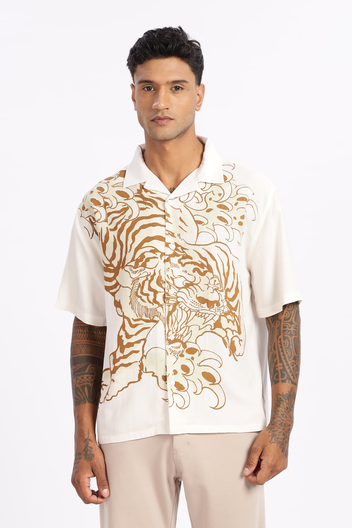 Fierce: Boxy Fit Oversized Cuban Shirt