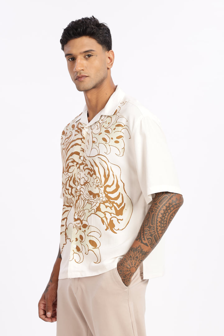 Fierce: Boxy Fit Oversized Cuban Shirt