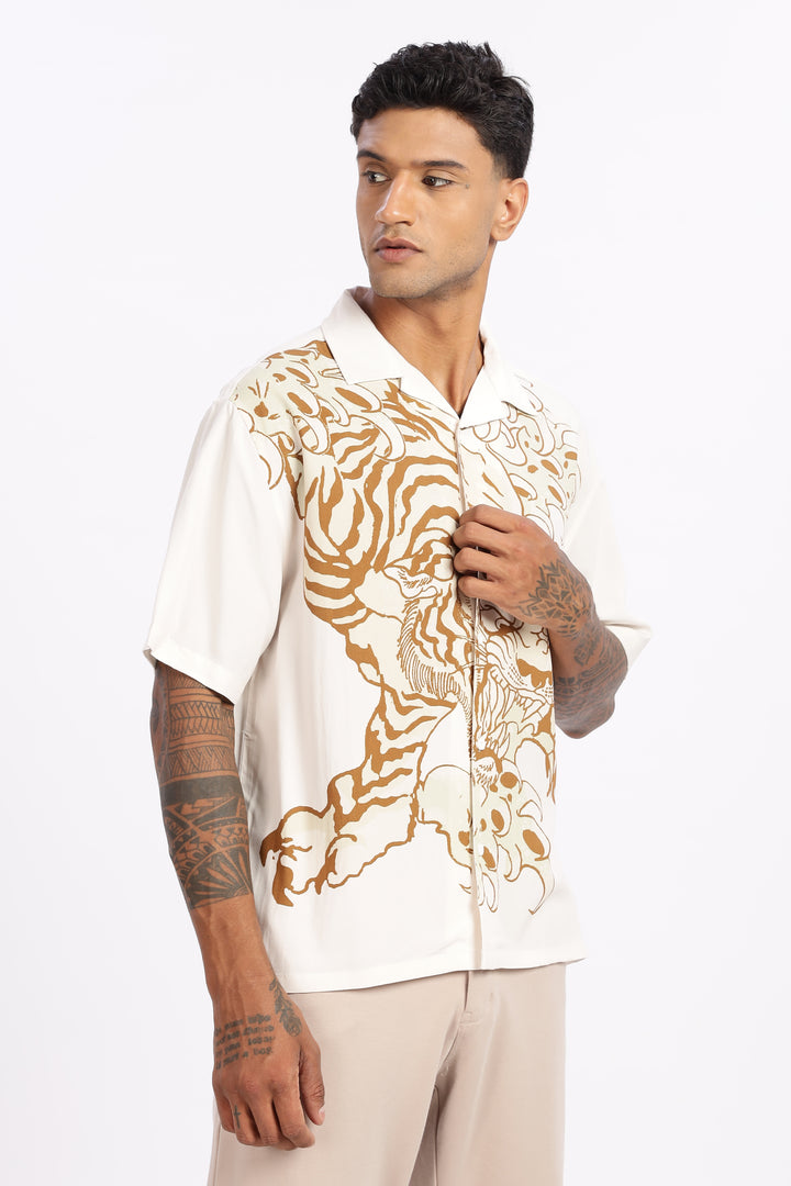 Fierce: Boxy Fit Oversized Cuban Shirt