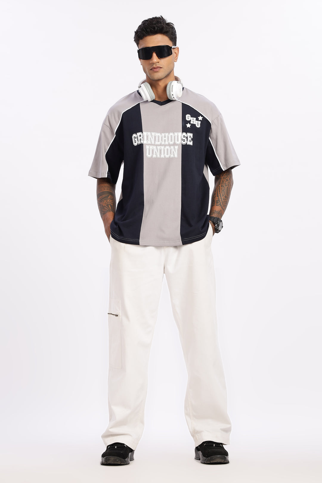 Grindhouse : Grey Oversized T-shirt
