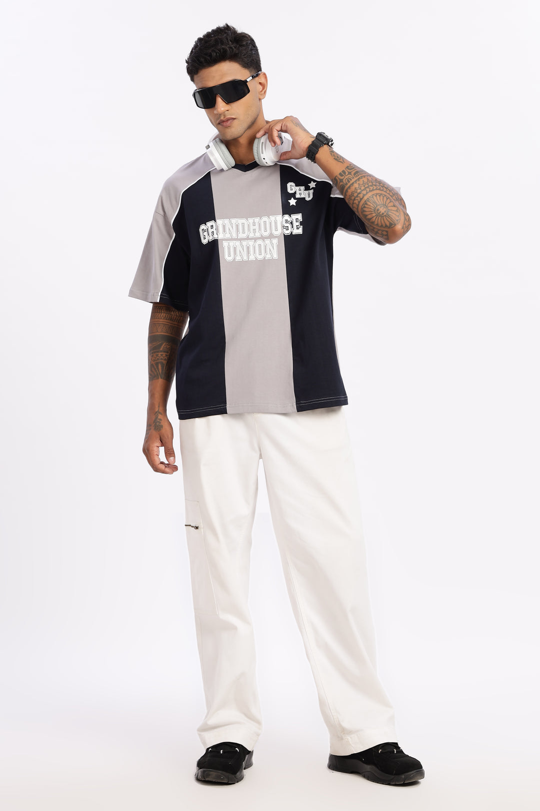 Grindhouse : Grey Oversized T-shirt
