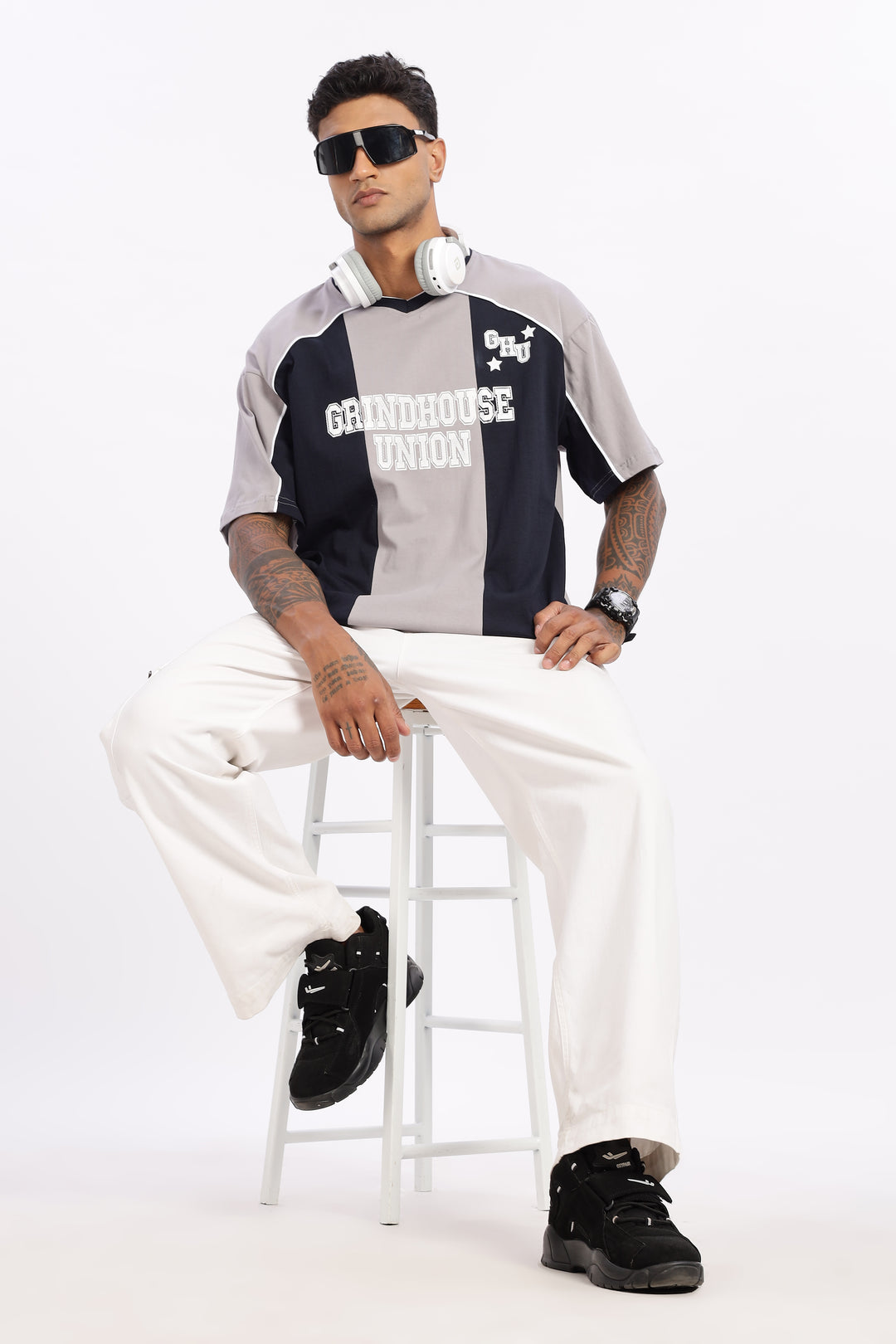 Grindhouse : Grey Oversized T-shirt