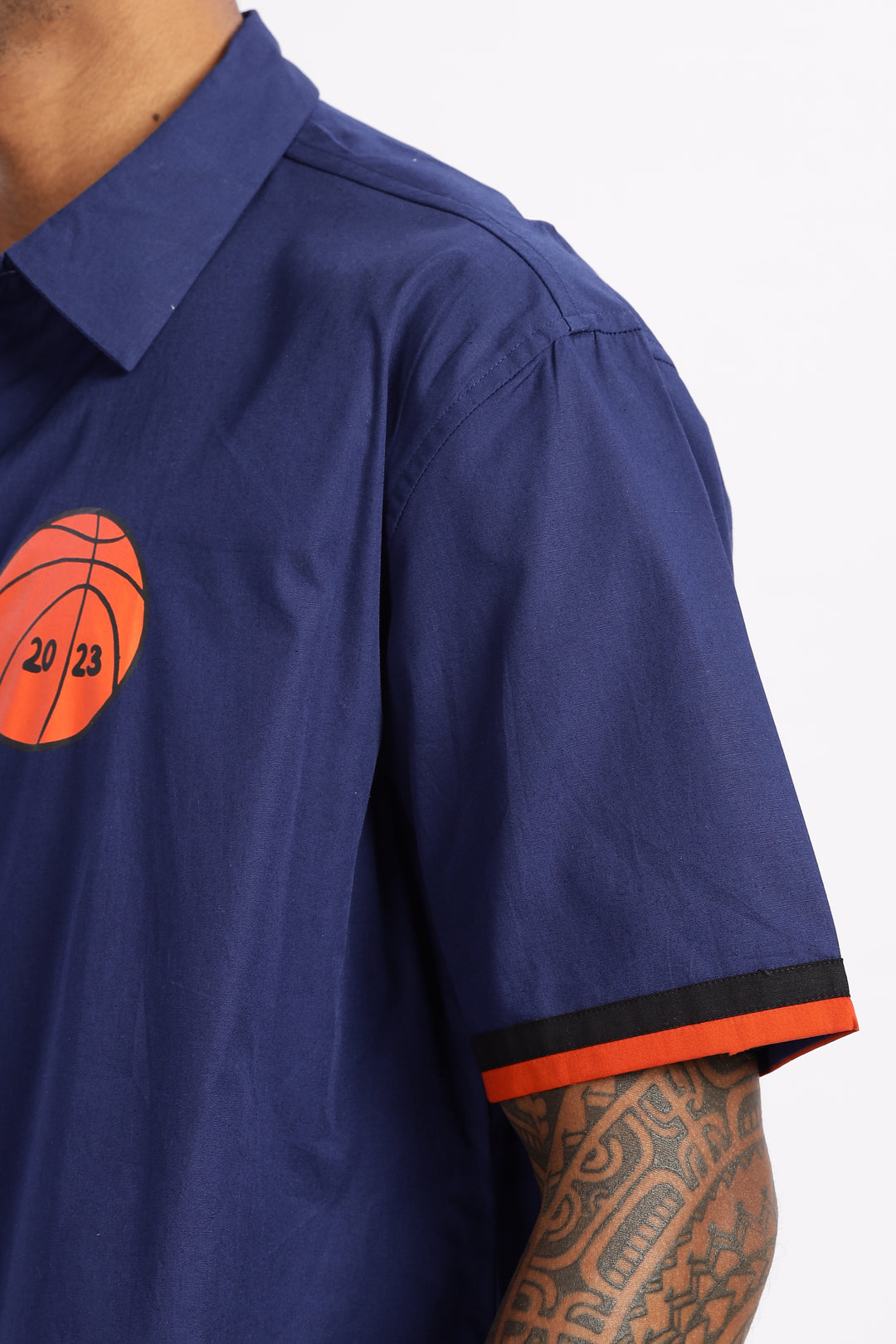 New york: Blue Oversized Shirt