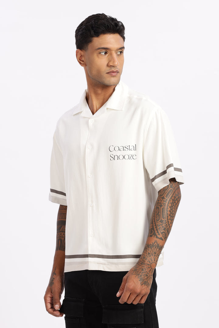 Coastal Snooze: Oversized Boxy Fit Shirt