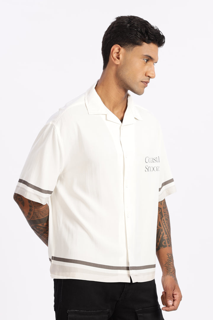 Coastal Snooze: Oversized Boxy Fit Shirt
