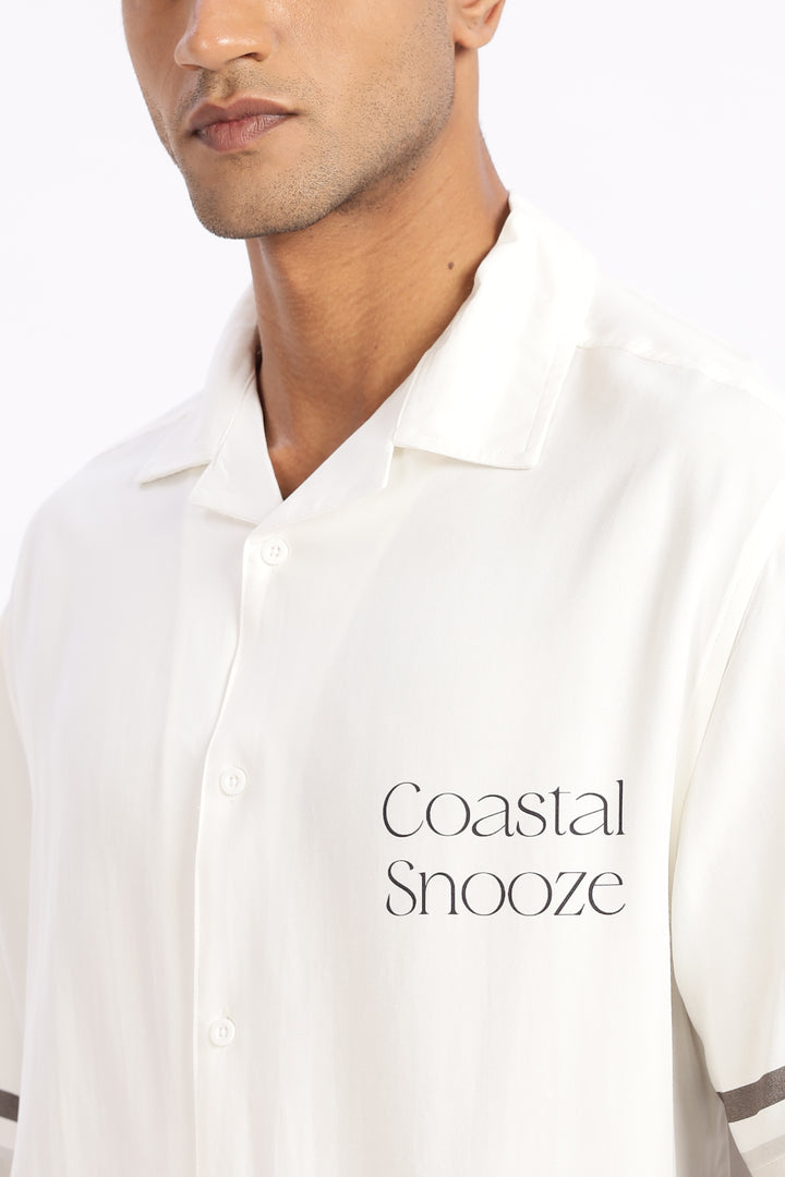 Coastal Snooze: Oversized Boxy Fit Shirt