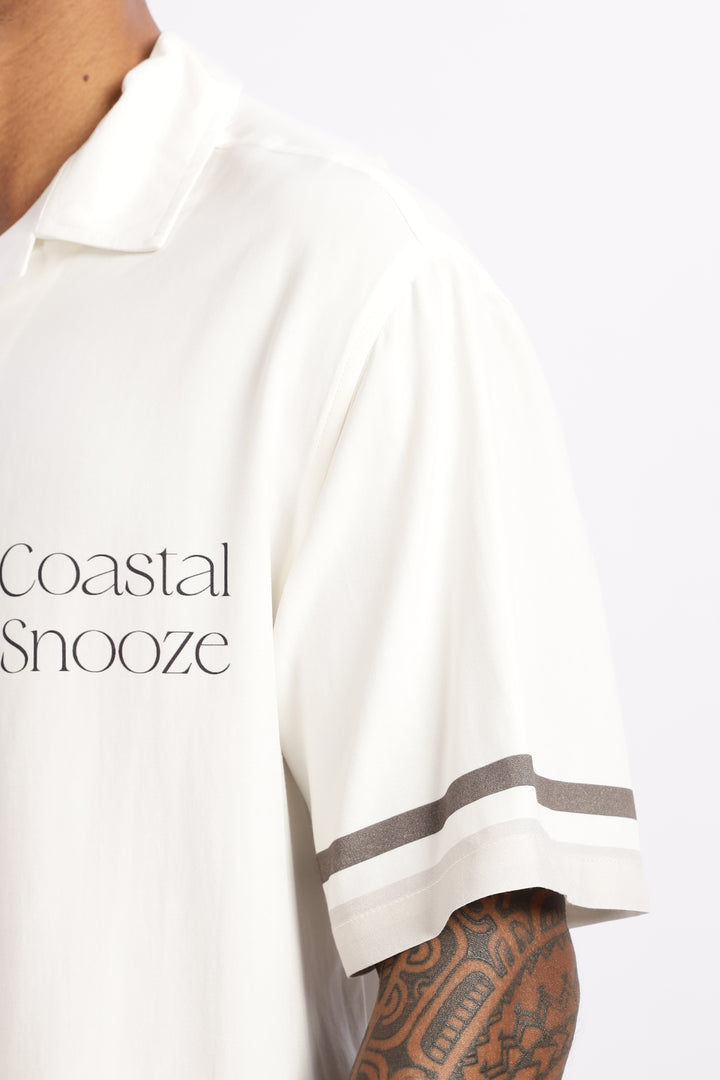 Coastal Snooze: Oversized Boxy Fit Shirt