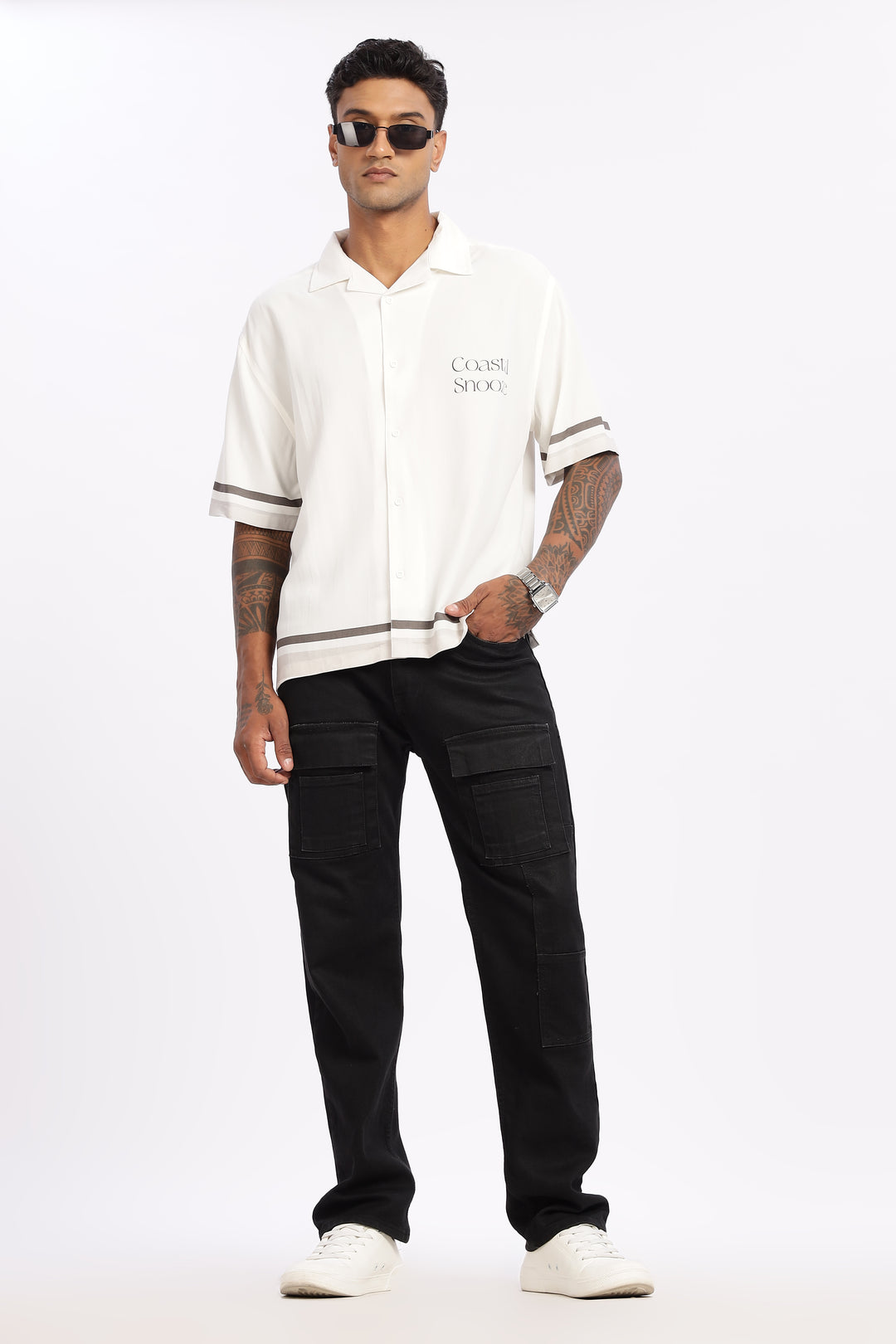 Coastal Snooze: Oversized Boxy Fit Shirt