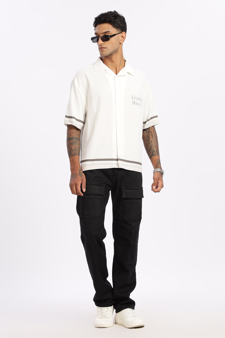 Coastal Snooze: Oversized Boxy Fit Shirt