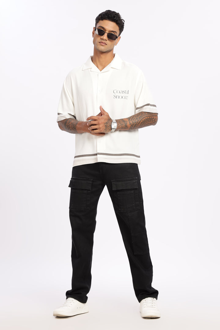 Coastal Snooze: Oversized Boxy Fit Shirt
